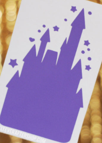 Lavender Castle Decal [2.2 by 3.6"]