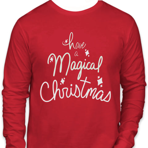 Long Sleeve Unisex Have a Magical Christmas Shirt