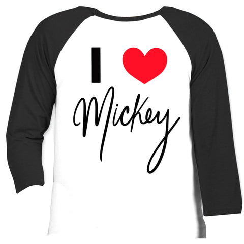 I Heart Mickey Raglan